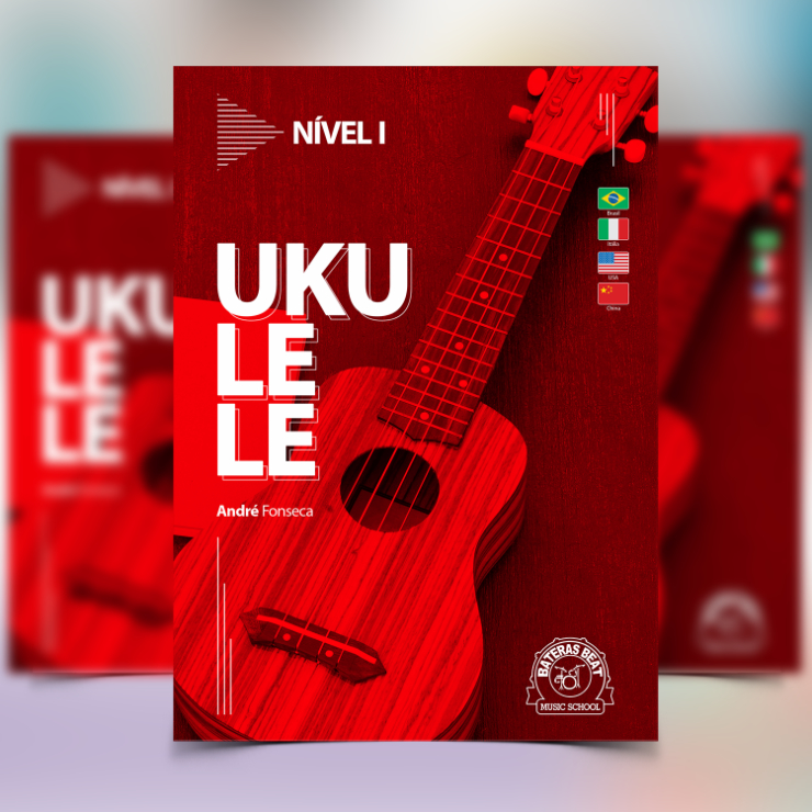 Imagem Aulas de Ukulele. 'Aulas de ukulele, matriculas abertas'