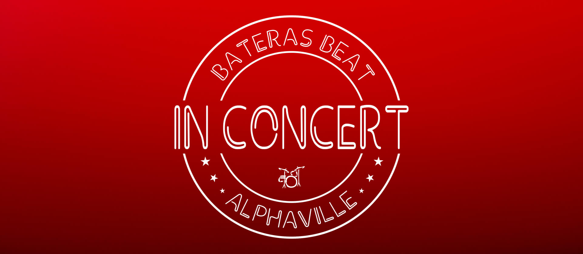 Banner In Concert. Bateras Beat Alphaville. In Concert